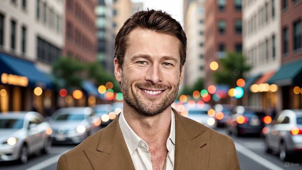 Glen Powell Charismatic Look