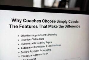 Why Coaches Choose Simply.Coach: The Features That Make the Difference