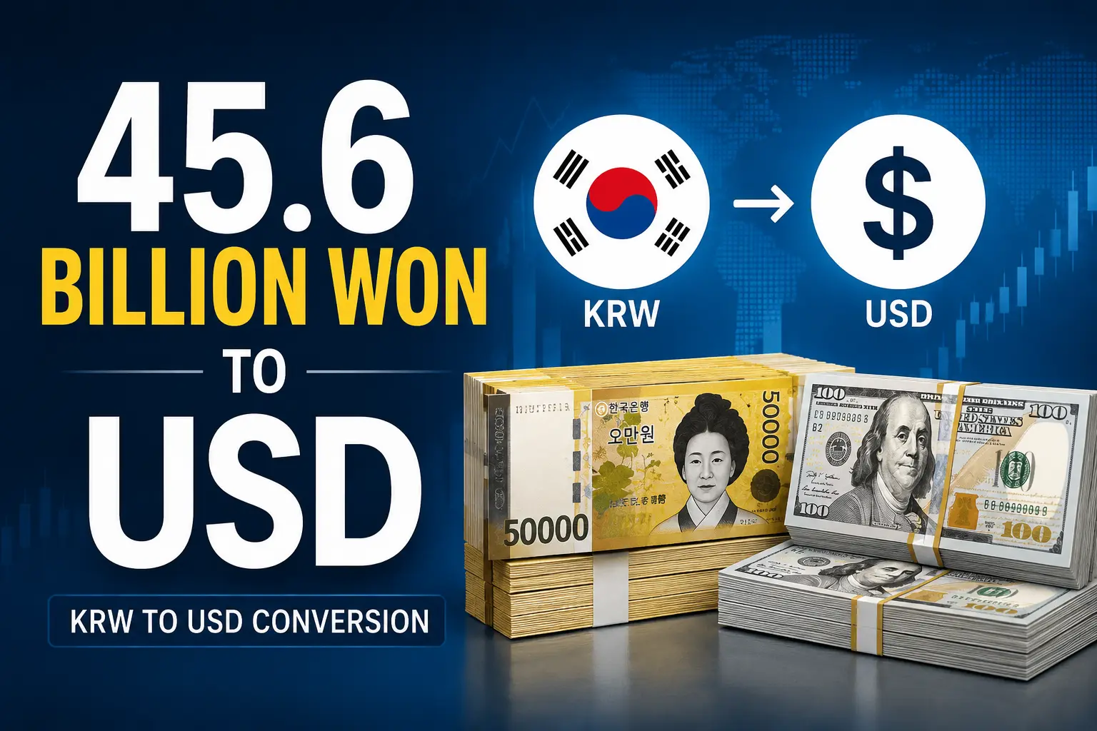 45.6 Billion Won to USD