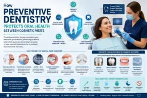 How Preventive Dentistry Protects Oral Health Between Cosmetic Visits