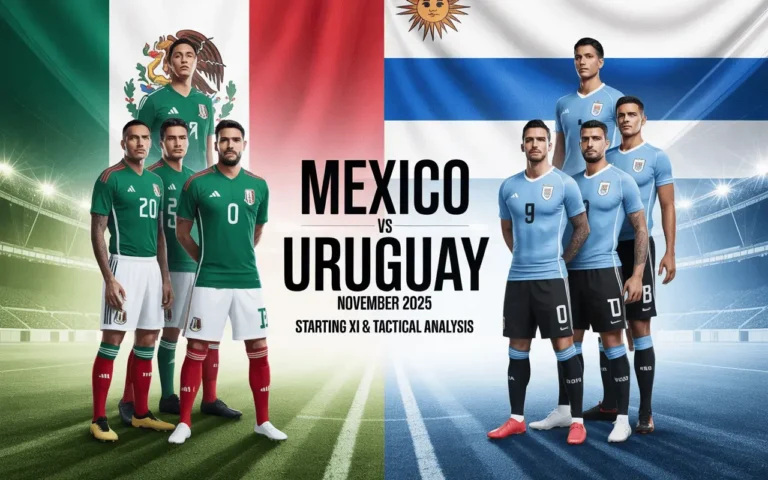 Mexico vs Uruguay Lineups — November 2025: What Each Starting XI Revealed About World Cup Plans 6 Mexico vs Uruguay Lineups