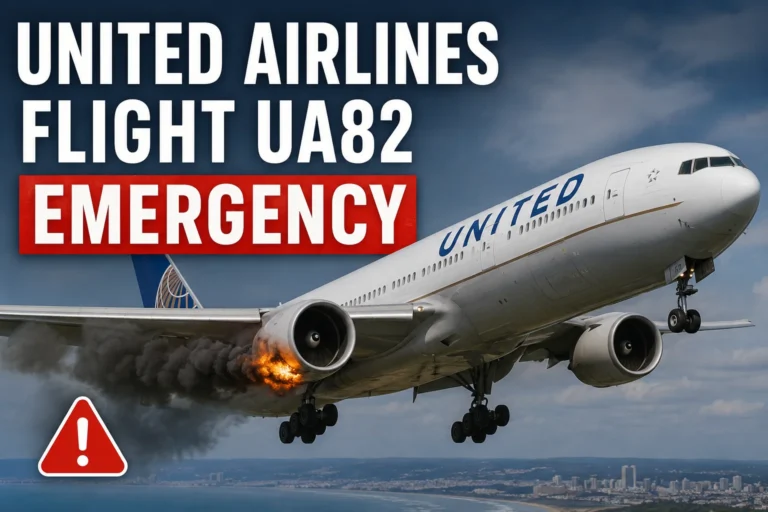United Airlines Flight UA82 Emergency