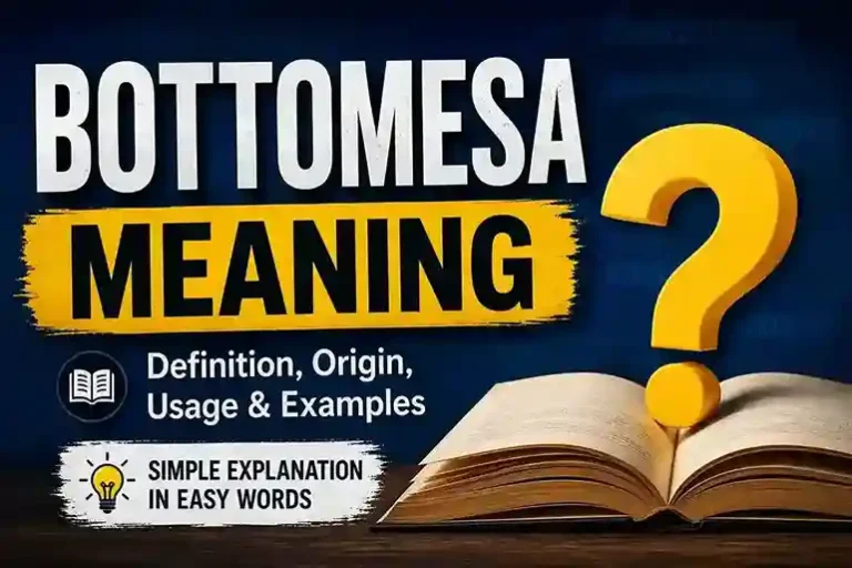 Bottomesa Meaning