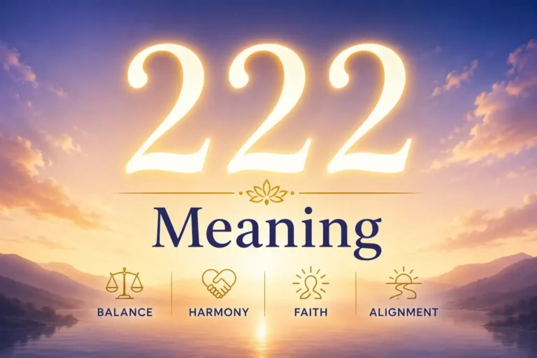 222 Meaning: Why This Number Keeps Showing Up in Your Life