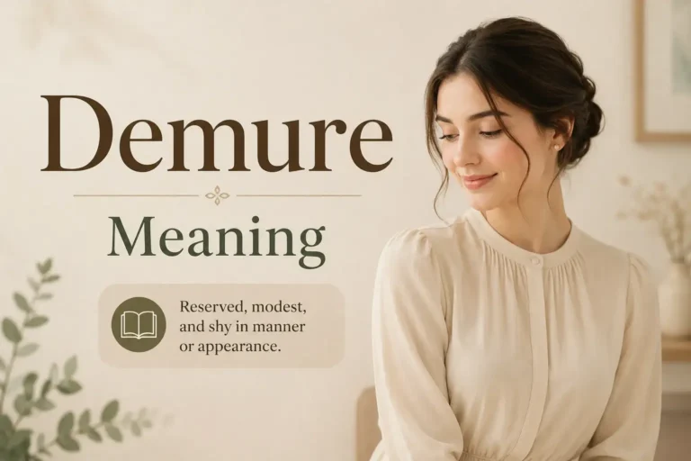 Demure Meaning