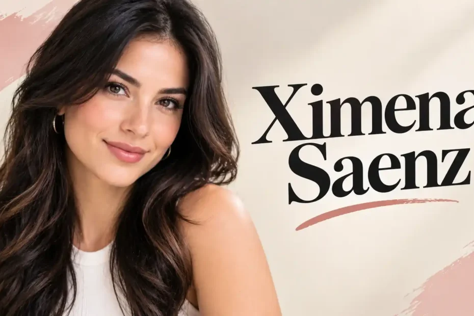 Ximena Saenz – junge mexikanisch-amerikanische Content Creatorin mit langen dunklen Wellen und lächelndem Portrait