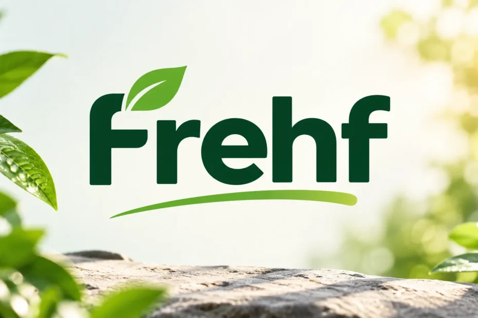 Frehf Explained: A Practical Guide to Human-Centered Automation 25 Frehf branding design with green typography, fresh leaves, and a bright natural background