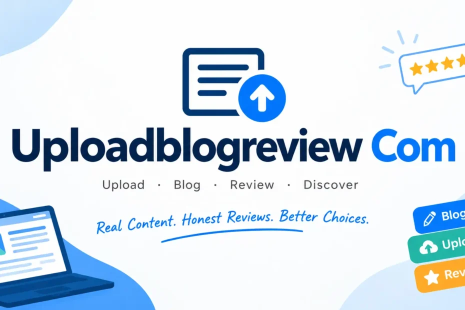 Uploadblogreview Com website featuring blog uploads, content publishing, and reviews